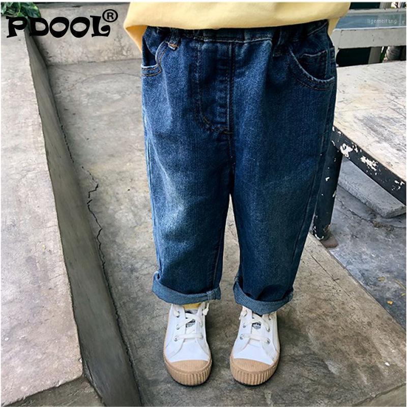 

Girls Boys Jeans Kids Fall Denim Blue Solid Jean Baby Basic All Match Trousers Children Kids Boys Jeans Pants Elastic Waist1