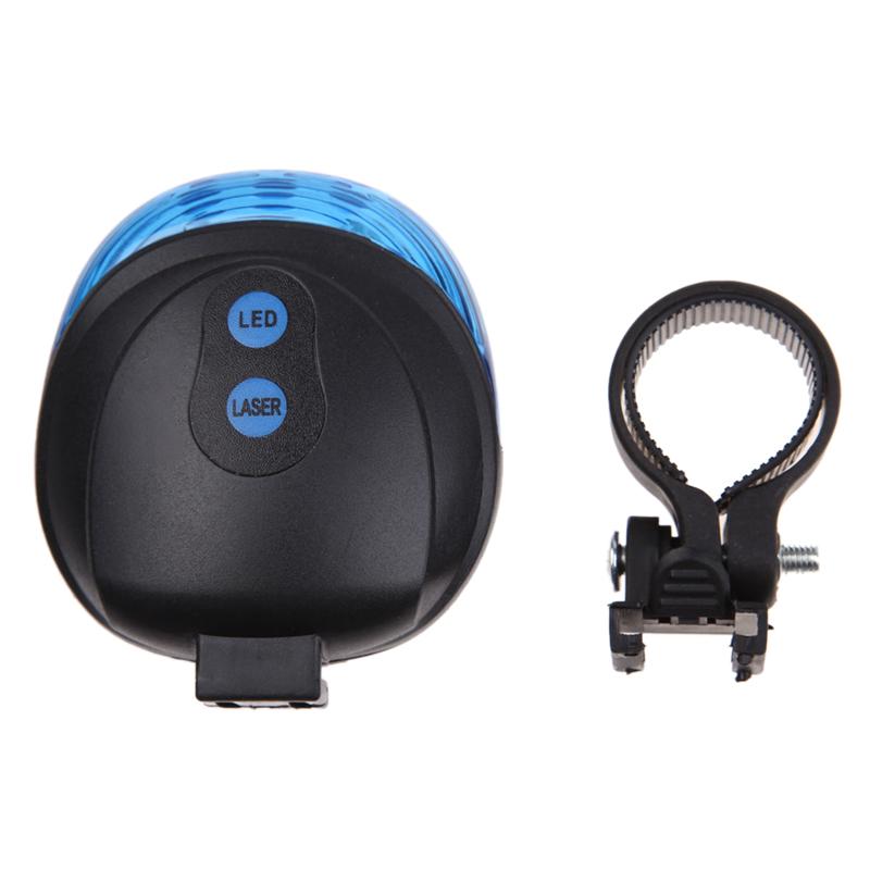 

Bright 5 Blue LED 2 Bike Light Laser Beam Bicycle Accessories Cycling Tail Rear Light Safety Warning Lamp luces led bicicleta