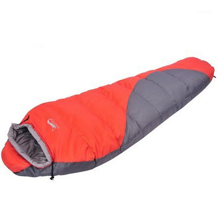 

Outdoor super light double thick Mummy adult sleeping bag camping cotton sleeping bag1