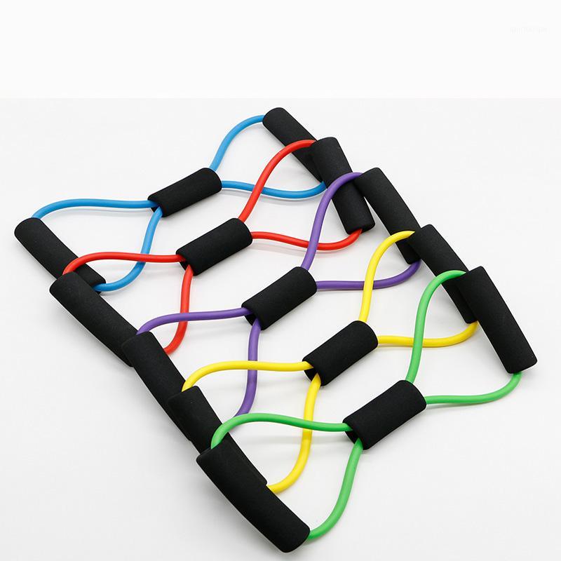 

Latex 8-character Pull Rope Fitness Equipment Puller Chest Expander Pilates Yoga Elastic Band Expander Workout Gym Exercise1