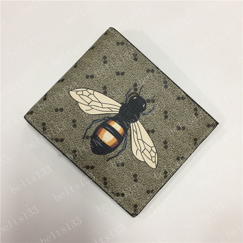 

Wallets Sanke Wallet Purses Coin Tiger Short Wallets Mens Fold Card Womens Passport Holder Bee Folded Purse Photo Pouch #GS01, #01 super khaki snake