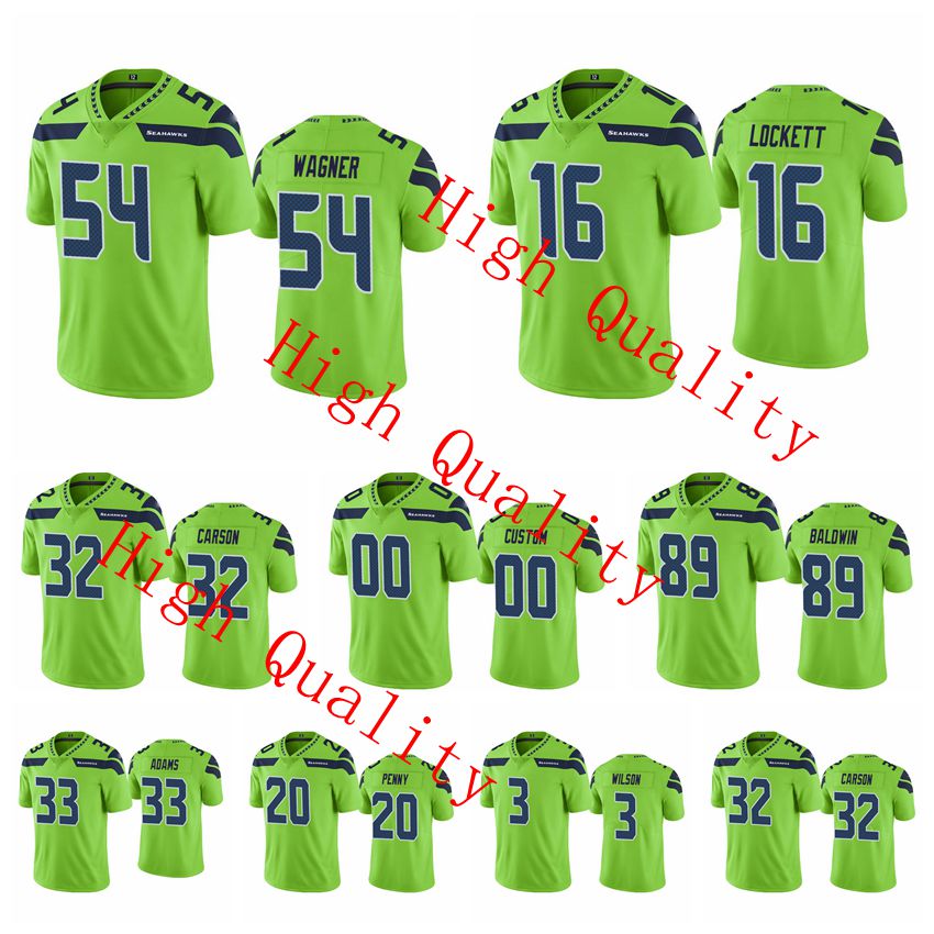 

Seattle''Seahawks''Men Tyler Lockett Bobby Wagner Russell Wilson Jamal Adams Tyler Lockett Green football Jersey, Black;red