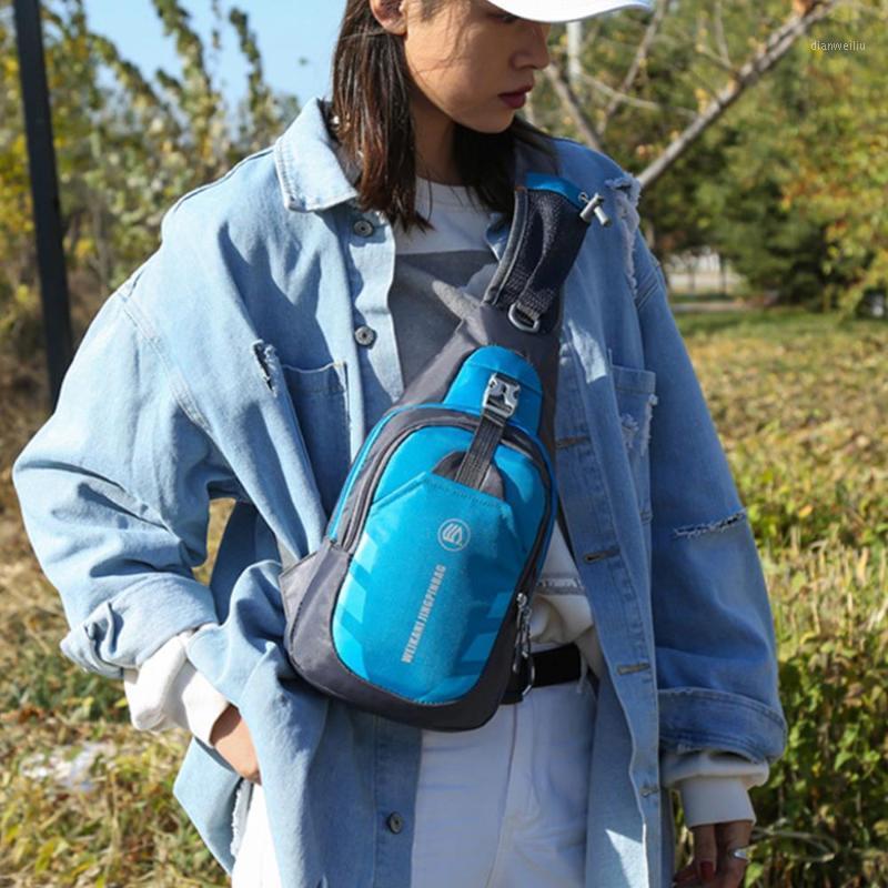 

Outdoor 5 Color Polyester Shopping Bank Card Shoulder Backpack Chest Pack Mobile Phone Bag Luggage Bags Chest Knapsack Satchel1, Red