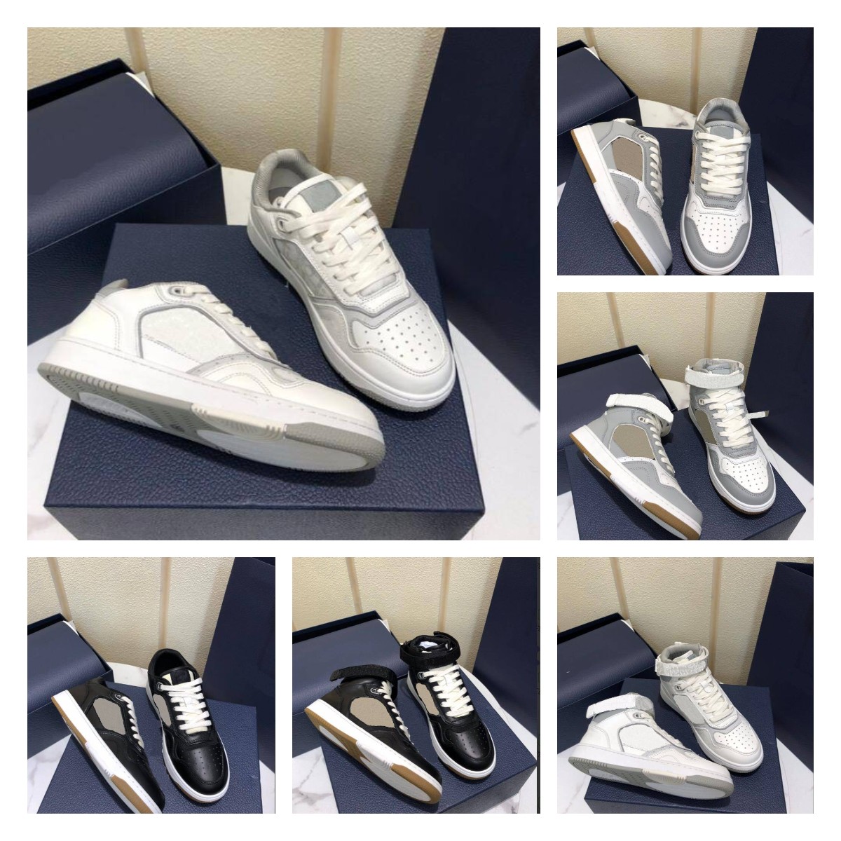

2020 designer men women b27 shoes leisure low top high top sports shoes leather sports shoes leather TPU bottom size 35-44 A2