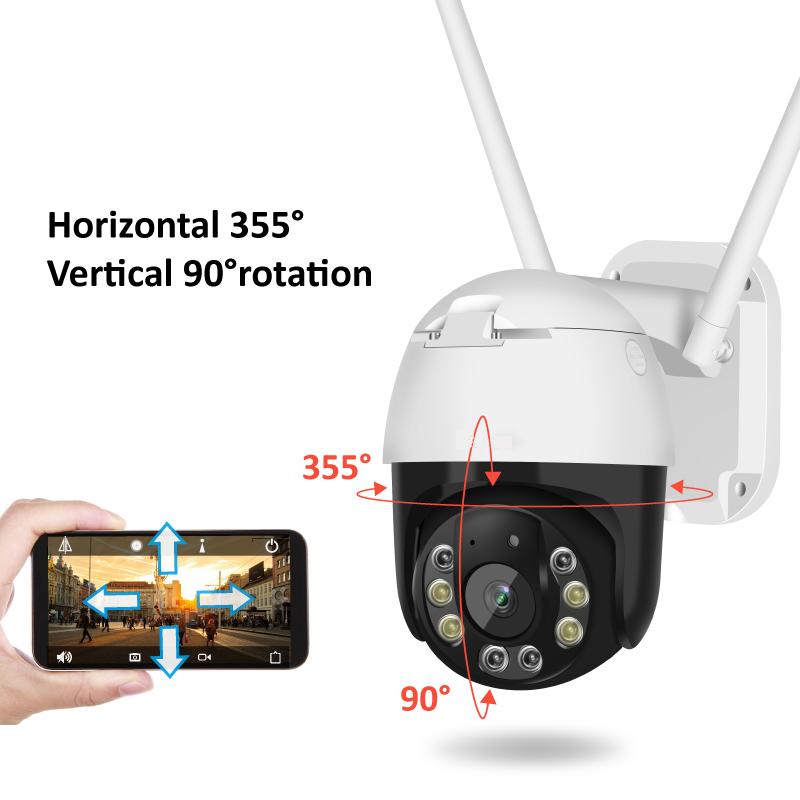 

Wireless IP Camera 3MP Dome Outdoor Two-Way Audio CCTV WiFi Camera Security Video Surveillance Waterproof Pan/Tilt