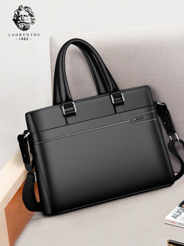 

Men Genuine Leather Briefcases Fashion Skin Laptop Bag Business Messenger Bag Man Shoulder Bags Businessman Handbag1, 810j009l1a