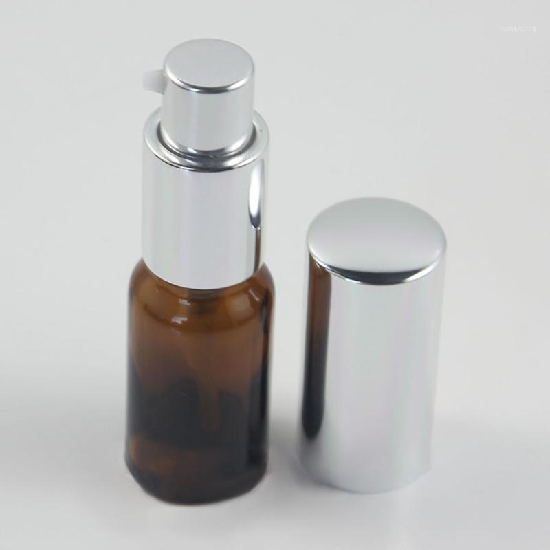 

10ml Amber/Amber Frosted/Black Frosted/Clear Glass Silver Spray And Lotion Pump Bottle1