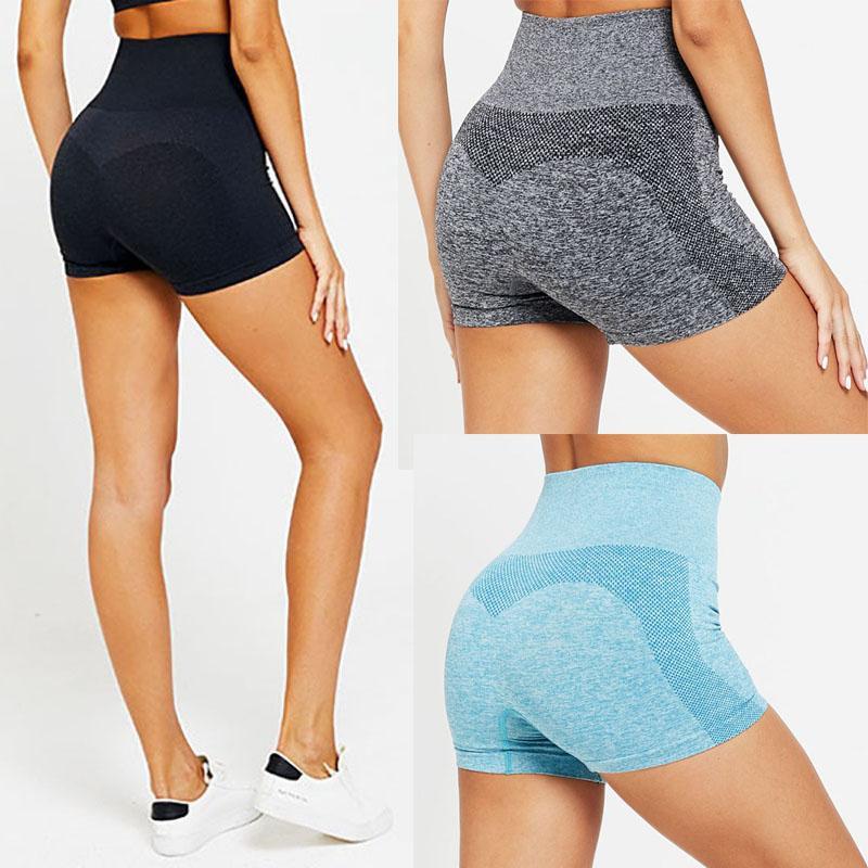 

High Waist Yoga Shorts Vital Seamless Gym Elastic Push Up Flexibility Running Shorts Women Gym Short Sport Women Legings1, Black