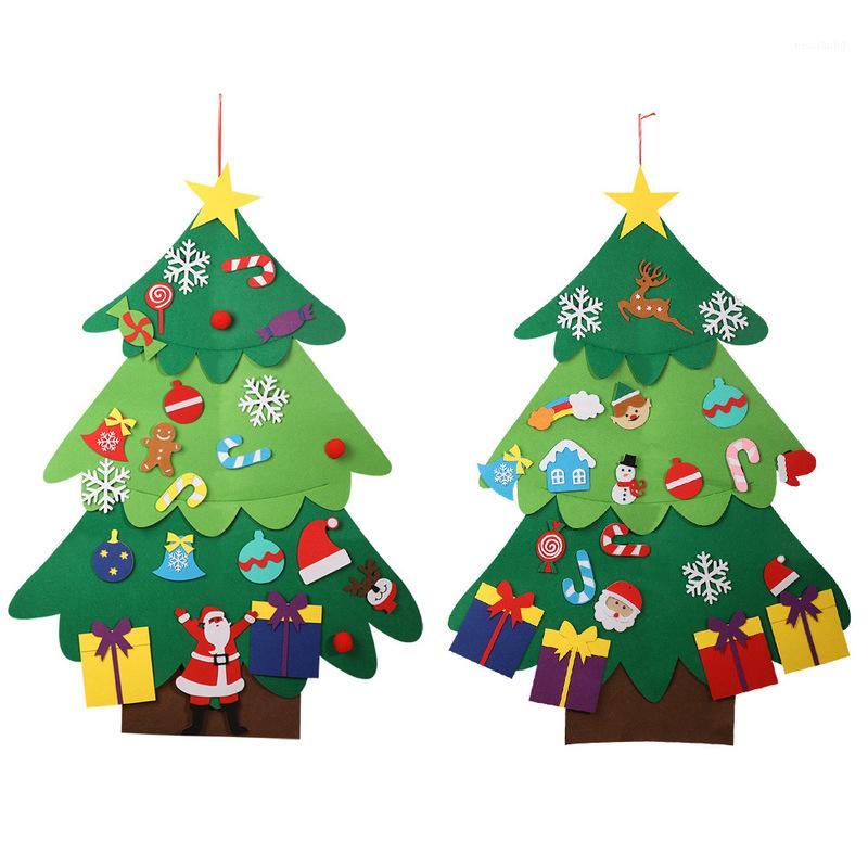 

DIY Christmas Tree Magic Felt Creative Jigsaw Puzzle Toy For Festival Party Christmas Gift For Children DIY1