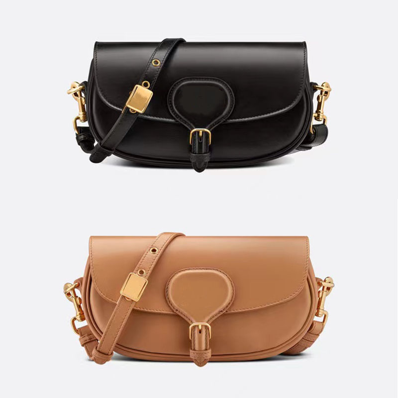 

Women Flap Handbag Bobby EAST-WEST BAG Leather Shoulder Bag designer Hobo Oblique Embroidery Canvas Saddle Bags metal Buckle, Color 1