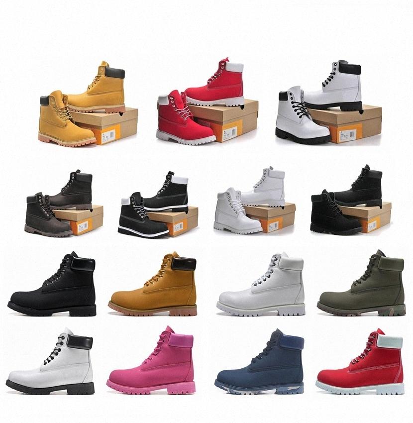 

2021 men boots designer mens womens leather shoes top quality Ankle winter boot for cowboy yellow blue black pink hiking work 36-46 dd12#, Thick socks (3 pairs random color)