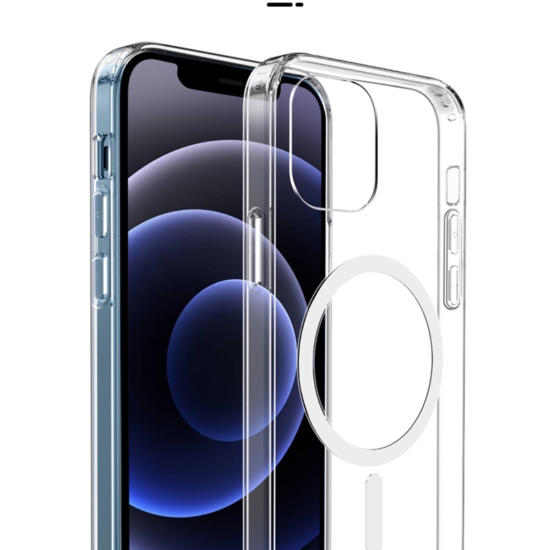 

MagSafe Phone Case for iPhone 12 12pro 12mini 12pro max Fashion Transparent TPU Magnetic Wireless Charge Phone Case