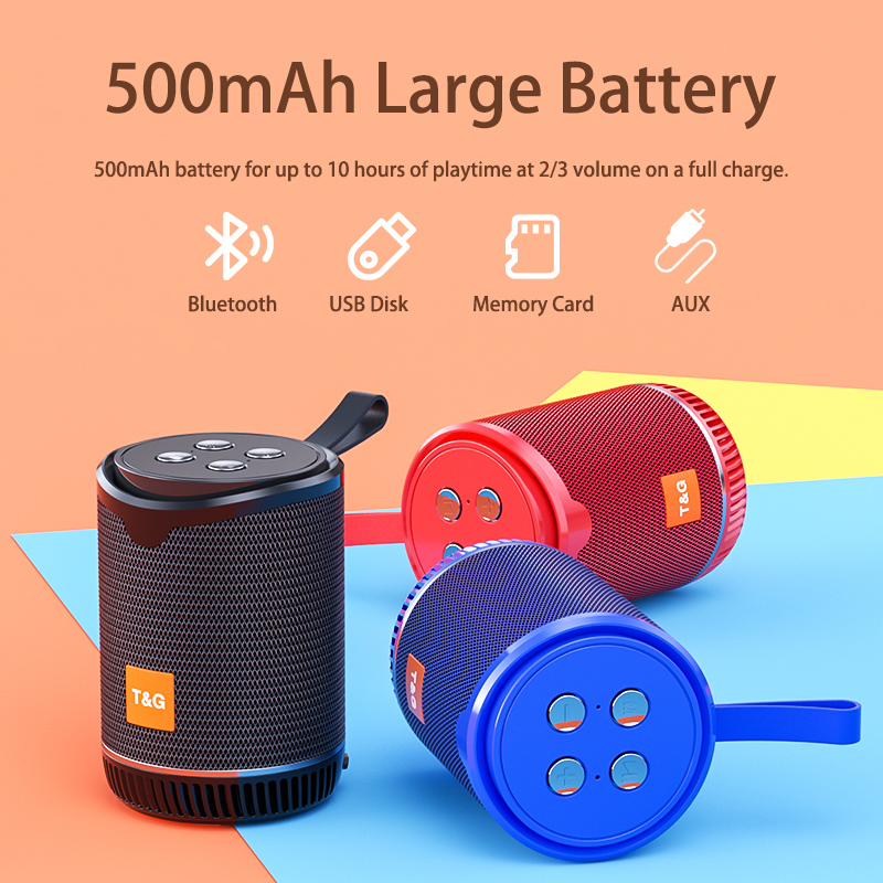

Mini Portable Wireless Bluetooth Speaker Stereo Speakerphone Radio Music Subwoofer Column Speakers for Computer with TF FM