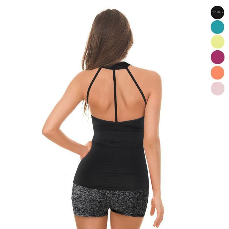 

2020 Solid Color Beautiful Back Vest Joker Women's Speed Do Vest Ventilation Athletic Wear1, Yby blue