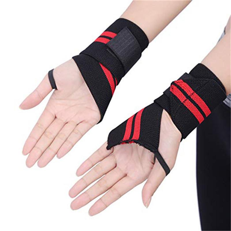 

a1Pcs Adjustable Wristband Wrist Elastic Wrap Strap s Bracers Basketball s Protective Gear Pressure Fitness Wrist, White clip red