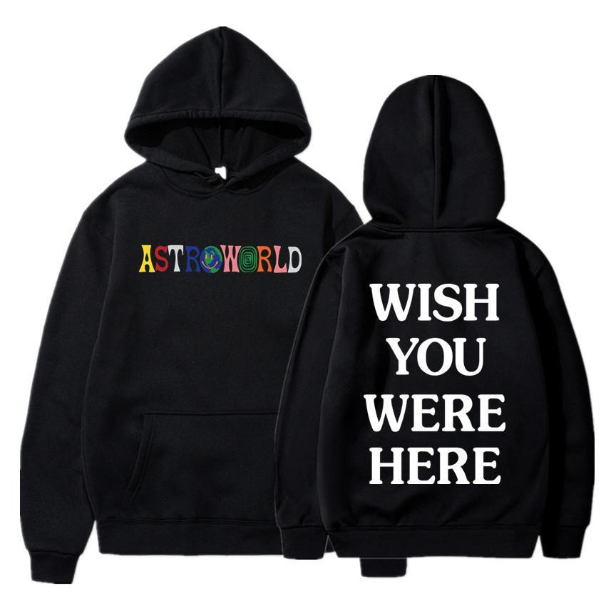 

TRAVIS SCOTT ASTROWORLD YOU WERE HERE HOODIES fashion letter ASTROWORLD HOODIE streetwear Man woman Pullover Sweatshirt 201103