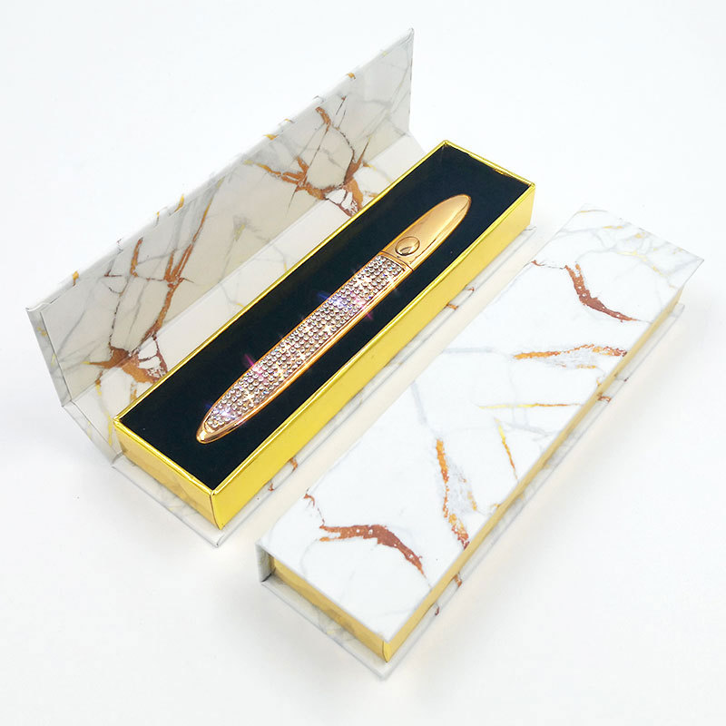 

Self-adhesive Eyeliner Pen Glue-free for False Eyelashes Waterproof Eye Liner Pencil With retail Box 11 colors available, Orange eyeliner with box