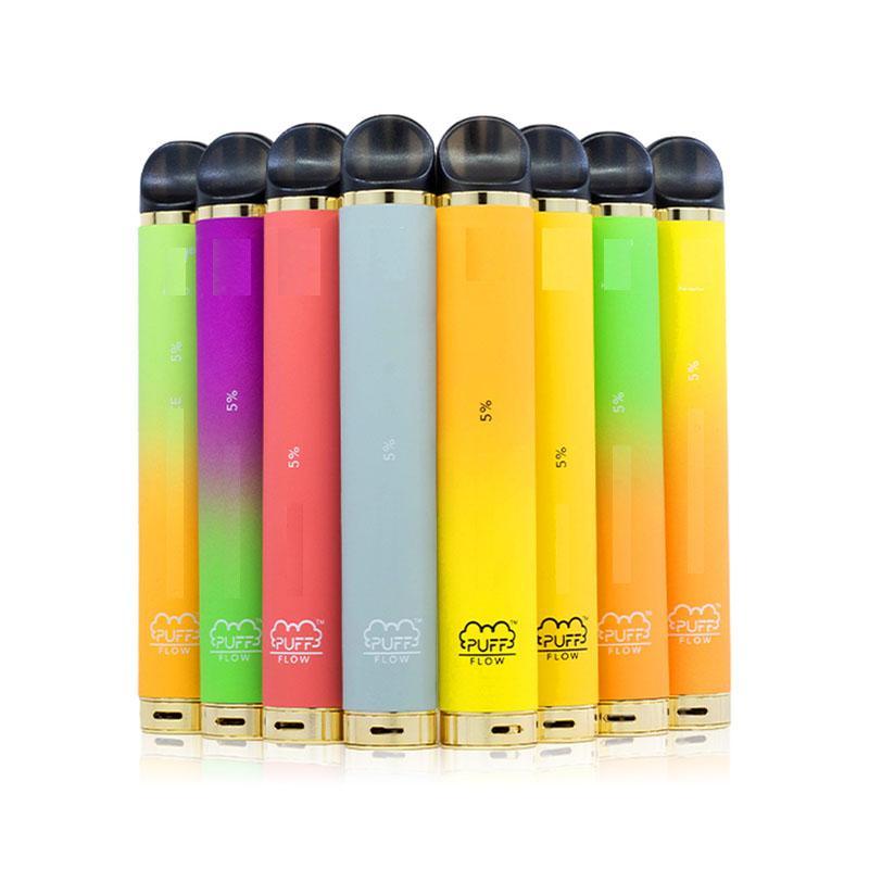 

8 colors Puff Bar Flow Disposable Vape Airflow Control 1000 Puffs Pre-filled 4ml 600mAh Battery 8 Colors Vape Starter Kits Puff Bar plus