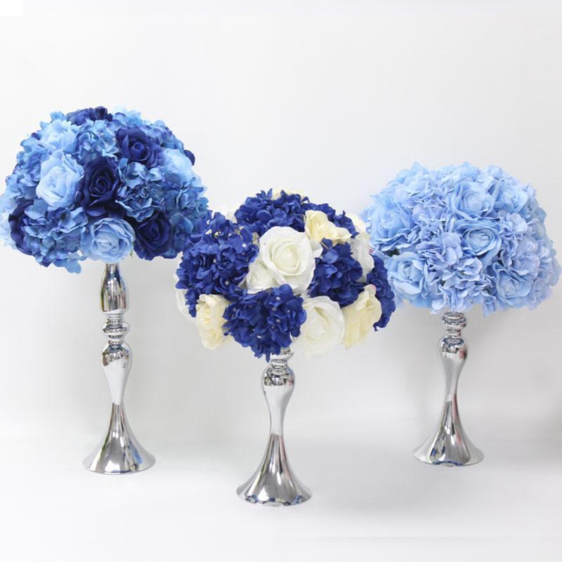 

Customize DIY silk Mixed artificial flower ball centerpieces arrangement decor for wedding backdrop table flower ball 13color1
