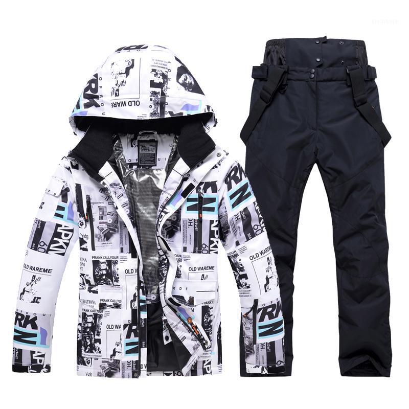 

New Winter Ski Suit for Men Warm Windproof Waterproof Outdoor Sports Snow Jackets and Pants Male Ski Equipment Snowboard Jacket1, 07