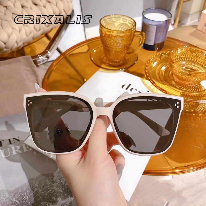 

2021 Square Sun Glasses Female Travel Oversize Sunglasses Men Women Vintage Oculos Lunette De Soleil Femme UV400