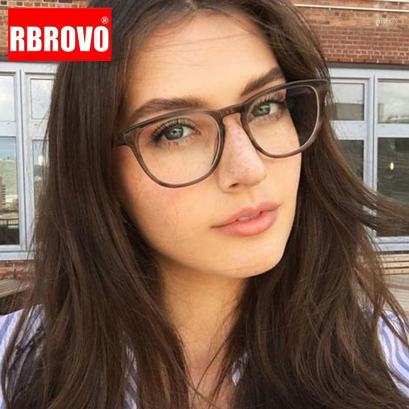 

RBROVO 2020 Retro Square Glasses Women Retro Glasses Women/Men Luxury Eyeglasses Women Anti-blue Light Lentes De Lectura Mujer1