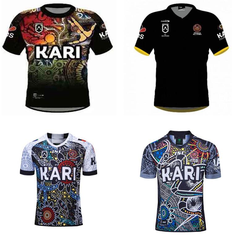 

2021 all starts Rugby jerseys Indigenous Camouflage nrl League 19 20 Thailand shirts maillot de S-5XLKFKFG, Black;gray