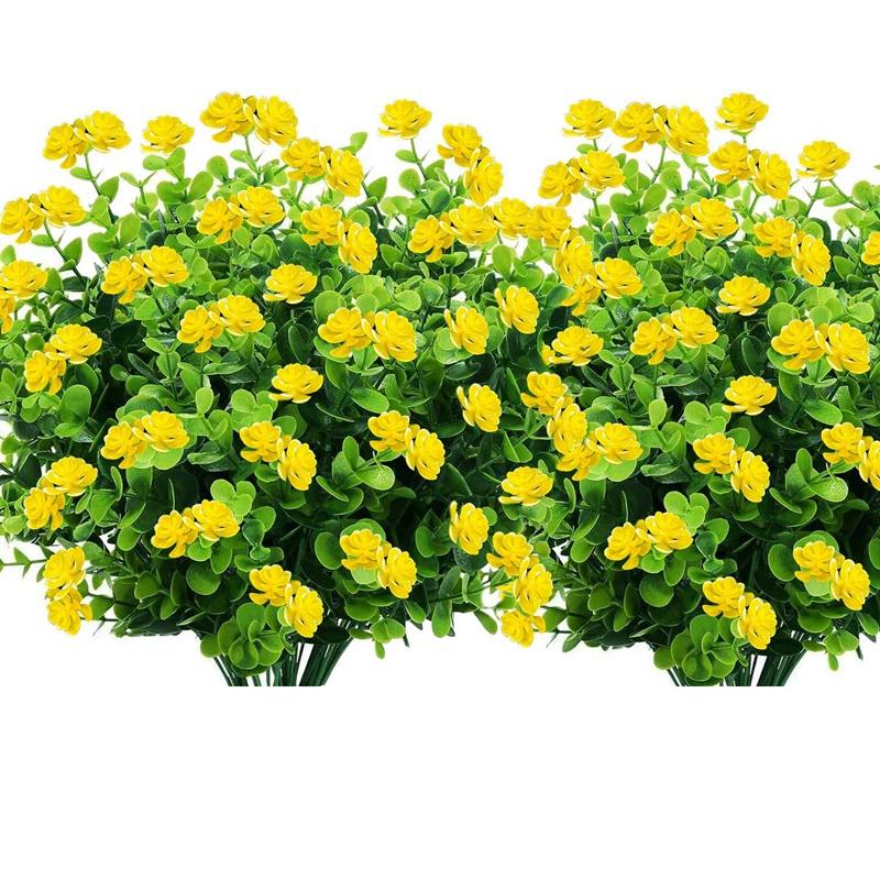 

Artificial Flowers Plants Decoration-Plastic Flowers for Plants Fake Greenery for Party Home Garden Decor, As shown