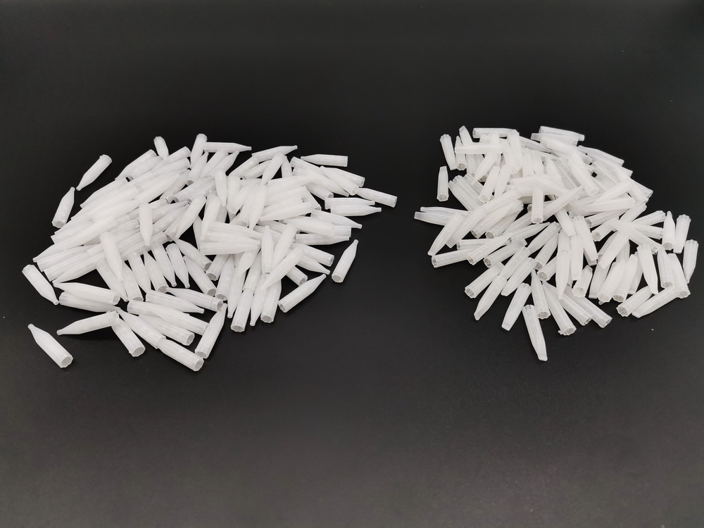 

New 2500Pcs 3,5,7R,5,7F Mixed White Disposable Permanent Makeup Tattoo Permanent Makeup Plastic Tips Nozzles