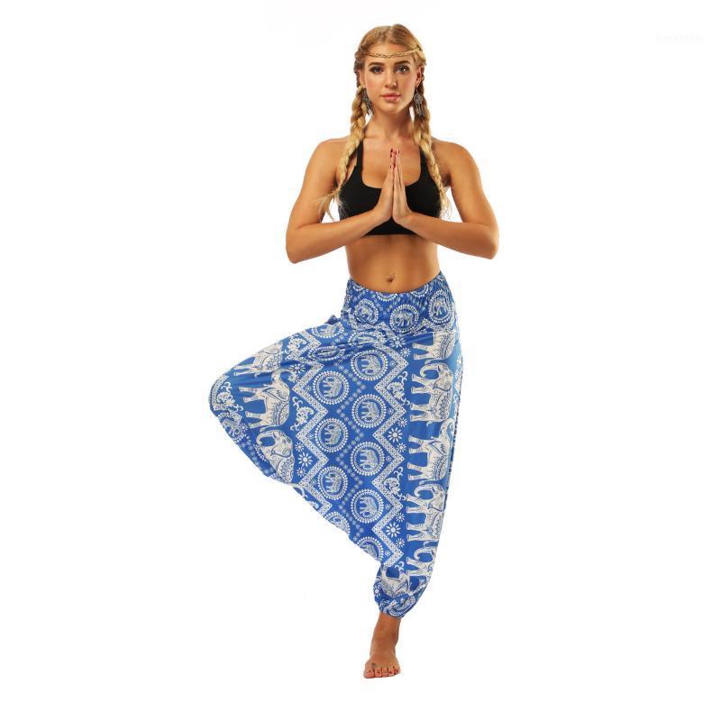 

2020 Indonesia Wind Elephant Pattern Number Printing Yoga Pants Woman Belly Dance Easy Bloomers1, Ycl008
