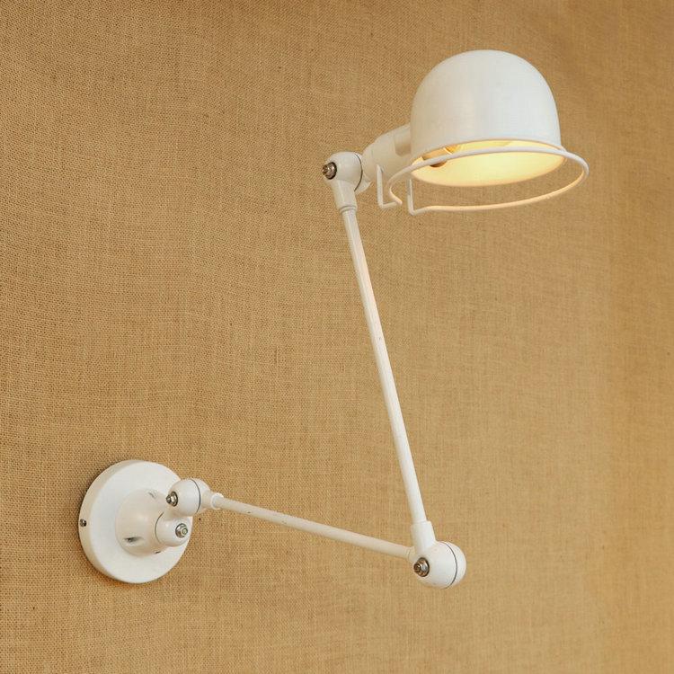 

jielde lamp Vintage Zinc Alloy Metal Bar 2 Arms Lamp Loft Style Adjustable black/red Wall Light