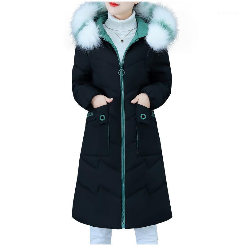 

Large Natural Fur Hooded Jacket Winter Long sleeve Womens Thick Warm Coat Down Jacket Slim Winter Outwear Parkas Female Coats1