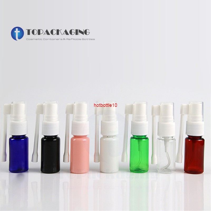

100PCS*10ml Empty Plastic Nasal Bottle Small Rotation Fine Mist Spray Nose Pharmaceutical Medicine Atomizer Refillablebest qualtity