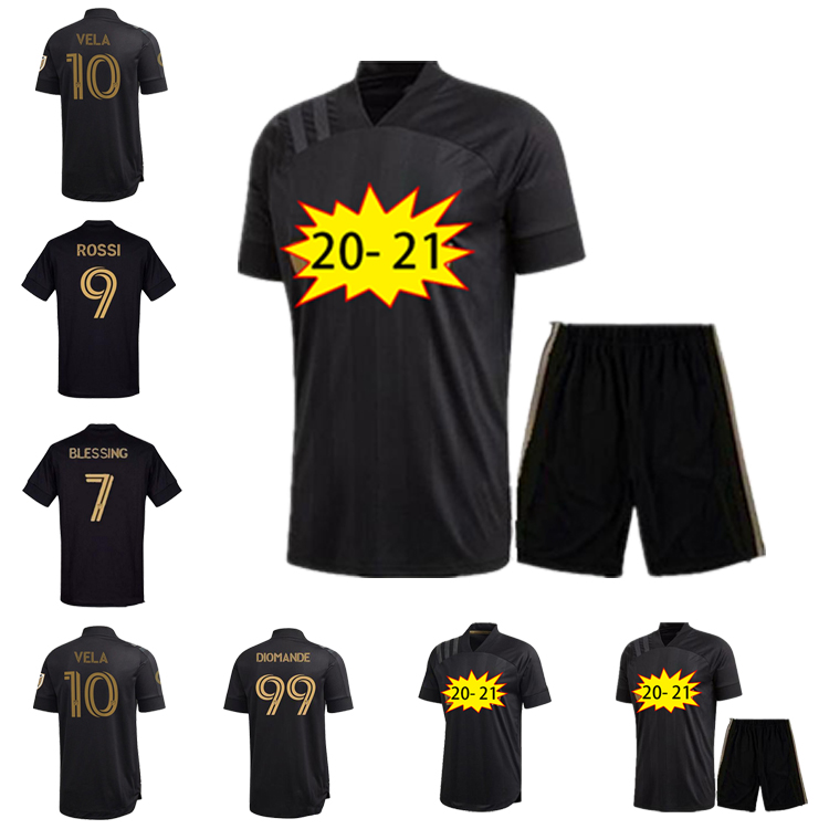 

2020 2021new la Los Angeles fc LAFC VELA Soccer Jerseys kids kits HOMA 20 21 ZIMMERMAN ROSSI BLESSING men boys Footbal Shirts uniform, Home