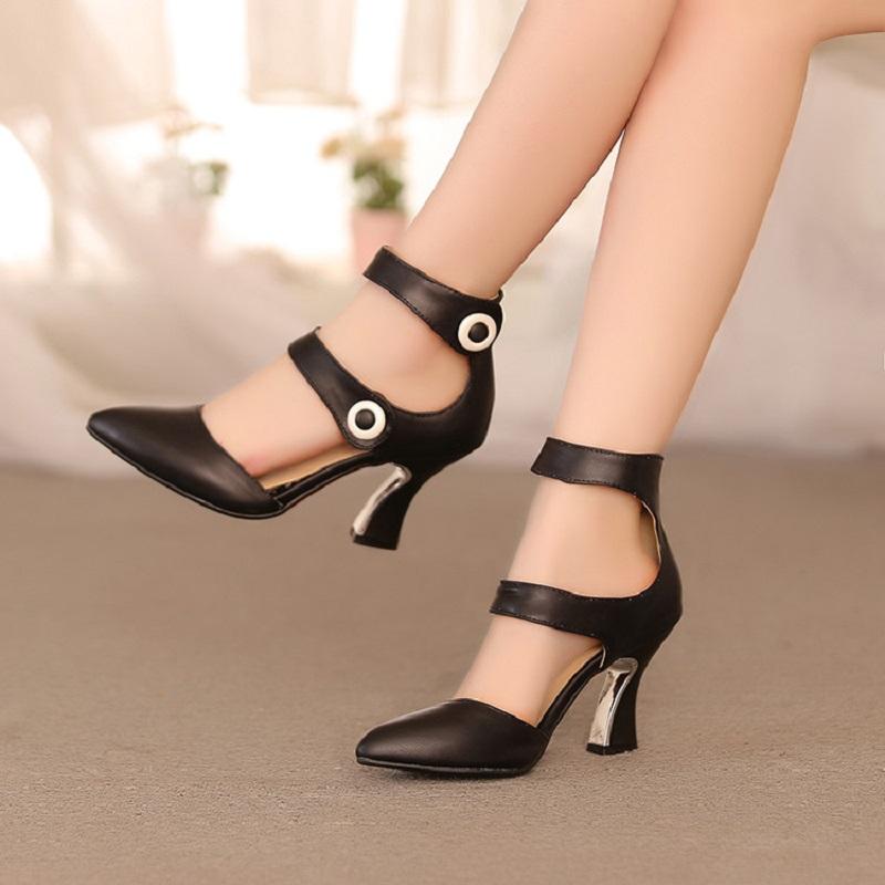 

Fashion Pointed Toe Shoes Women Sexy High Heels Spring and Summer Sandals Dress Shoes Gladiator Female Casual Work, Pink