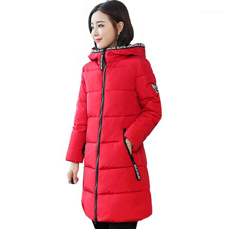 

2020 new winter down cotton jacket women long coat parkas thickening Female Warm Clothes fur collar down jacket TY61, Black