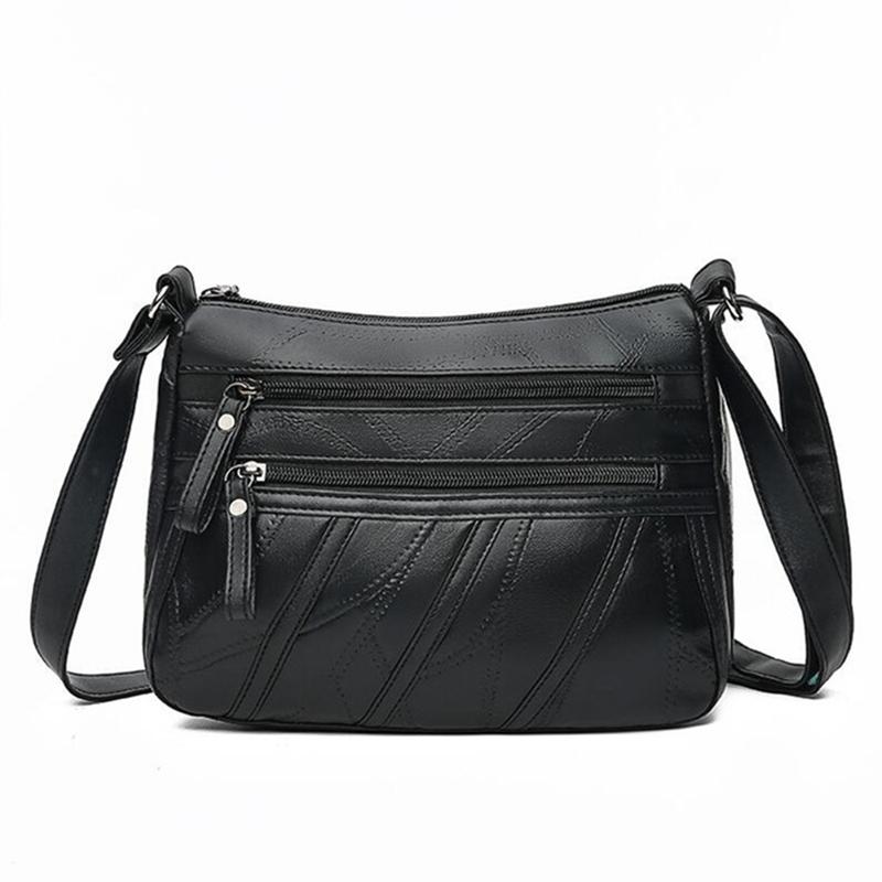 

Ladies Messenger Bag Ladies One Shoulder Messenger Bag Small Leather Handbag Black
