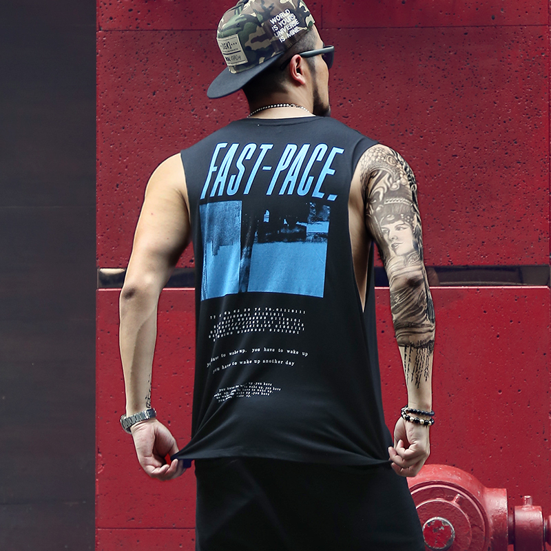 

2021 The New New the Mark Academies of Muscle Tank Longarina Cloth Singleton Clothes Shirt No Mangoes Men Vest T850 32w0, White