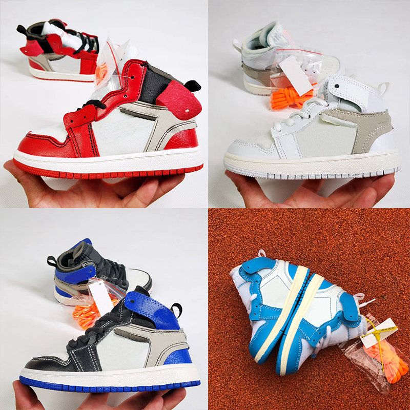 

Jointly Signed High OG 1s Kids Basketball shoes Chicago 1 Infant Boy Girl Sneaker Toddlers New Born Baby Trainers Children footwear