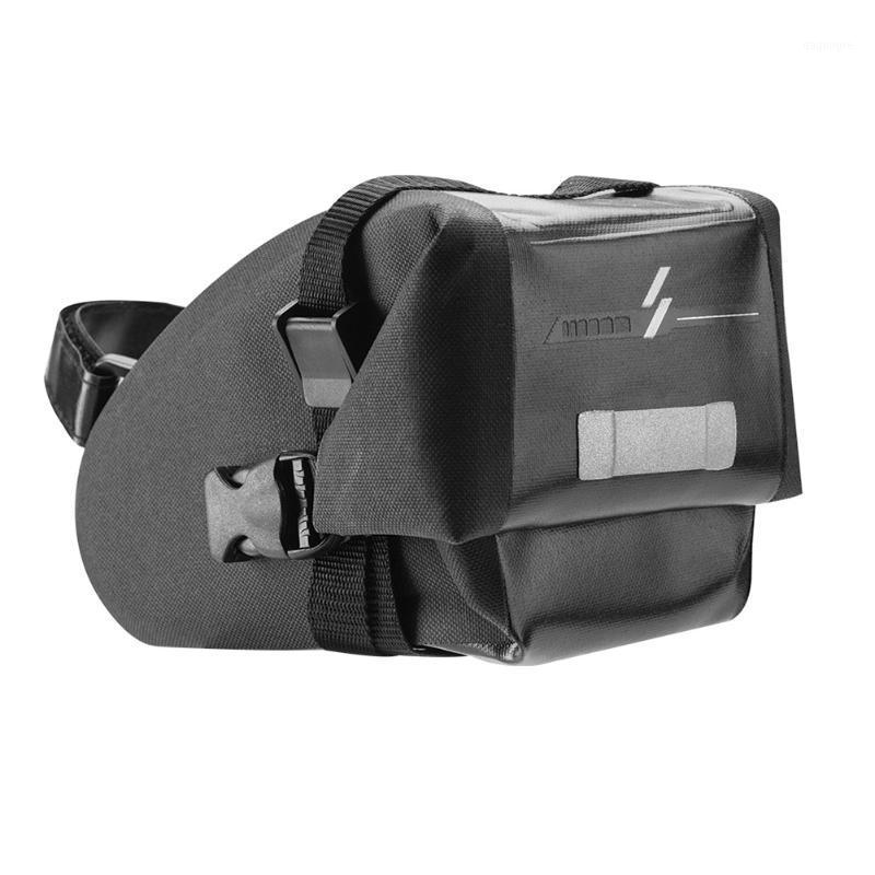 

Bike Waterproof Large Capacity Buckle Install Cycling Bag for Bicycle1, Black