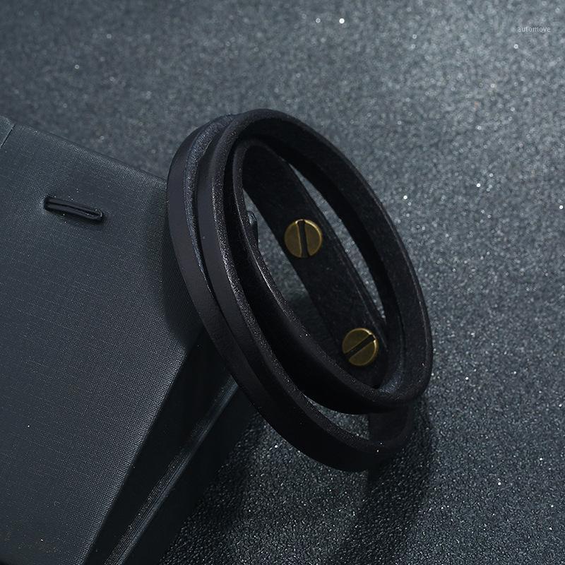 

Geometric Accessories Combination Leather Men's Bracelet Classic Multi-layer Luxury Style For Handsome Boys Gift1