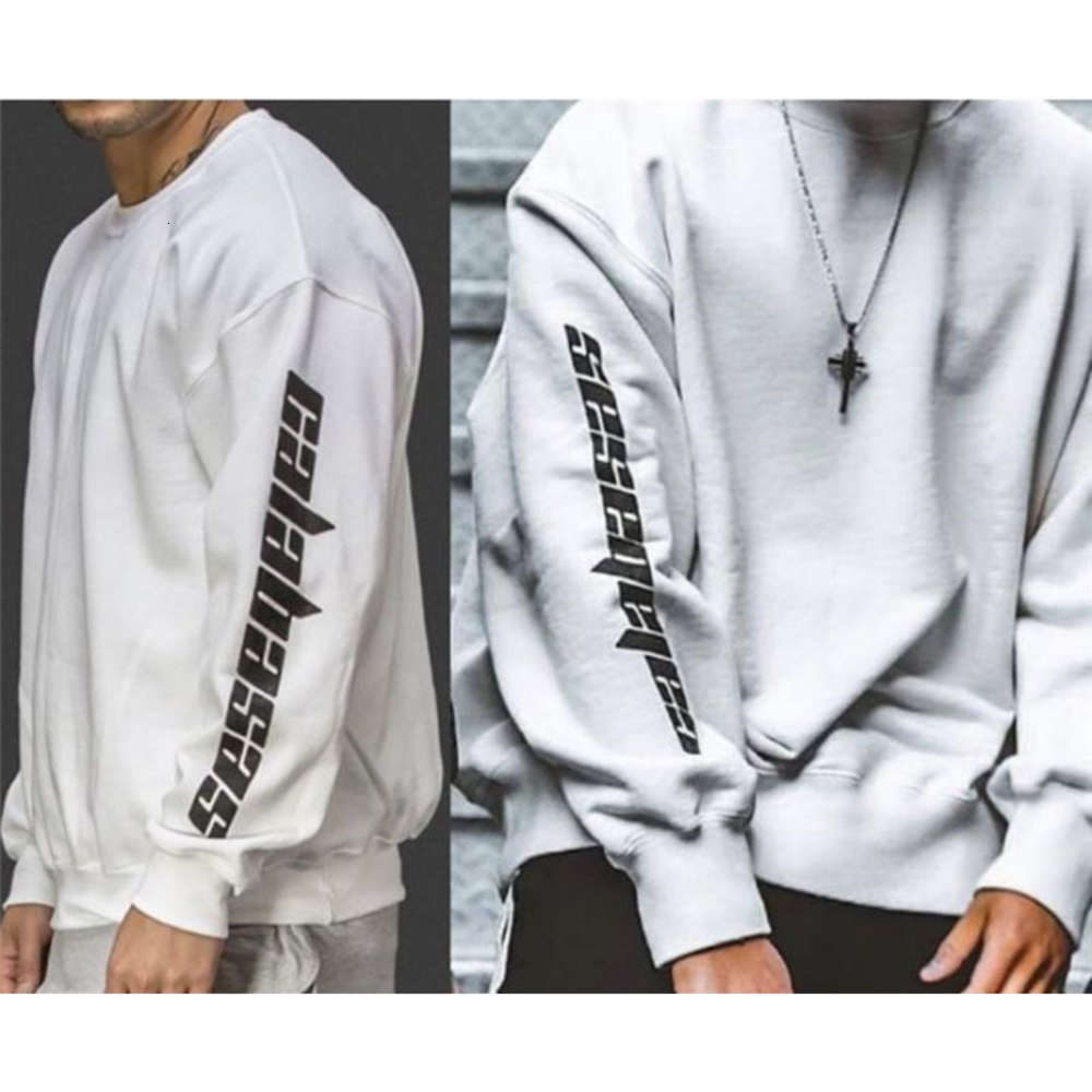 

Hip Hop Men Women 1:1 High Quality Kanye West Crew Necks Streetwear Hoodies Pullover Season 4 Sweatshirt