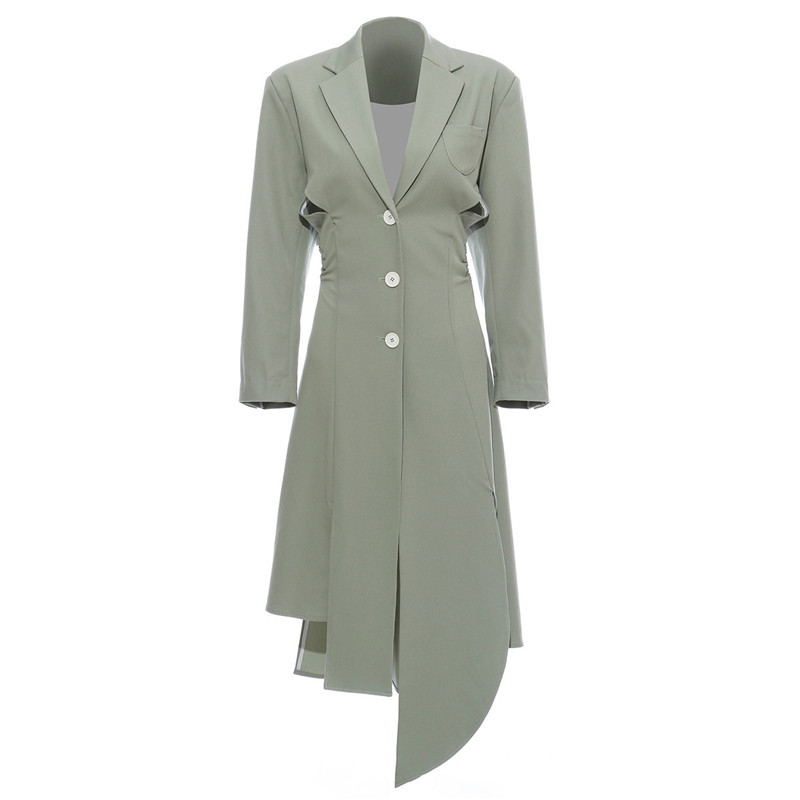 

2021 New Fashionable Women's Jackets Runway Waistband Without Backrest Fall Thin Designer Clothes Trench Coat YK39, The pictures