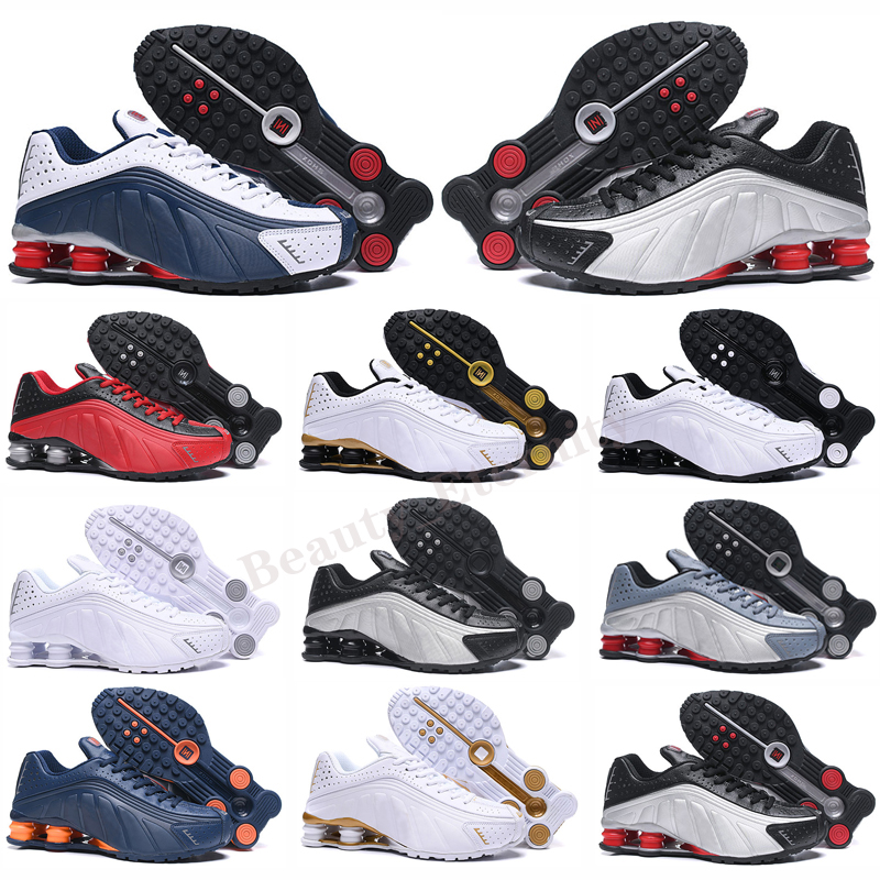 

wholesale OG R4 run Shoes Mens OZ NZ 301 DELIVER Triple Black White Orange Silver Red Gold Trainers Sports Sneakers 40-46, Color 8