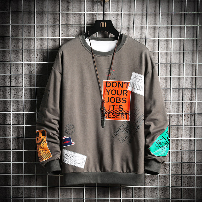 

Sweatshirt Men 2020 Brand New Print Hoodie Mens Hip Hop Sweatshirts Streetwear Tops Man Oversized Hoodies, Cc345grey