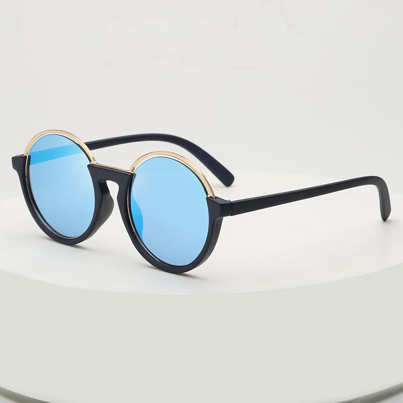 

Sunglasses Women Dazzling Color Circular Metal Round Oversized Men Vintage Retro1