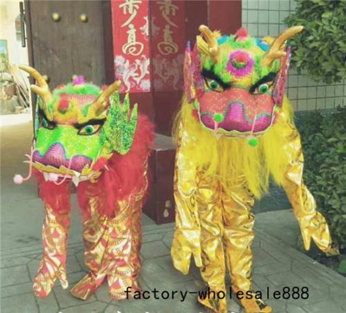 Mascot Costumes Chinese dragon head Mascot Costume kylin Event party cos game Fancy dress hot Clothing Advertising Carnival Halloween Christ-image-748263580