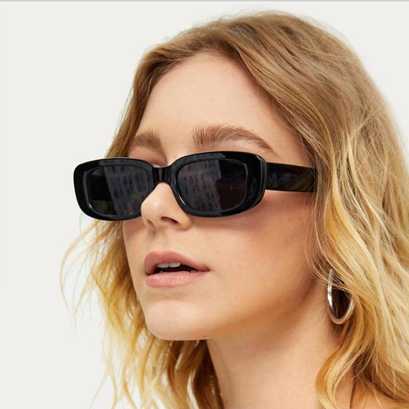 

CURTAIN New Female Small Frame Sunglasses Women Square Jelly Color Frame Fashion Street Shot Sun Glasses Eyeglasses Men Gafas1