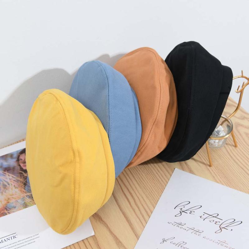 

Autumn Winter Japanese Candy Color Retro Beret Hat Female Korean Wild Fashion Trend British Art Painter Hat, Black
