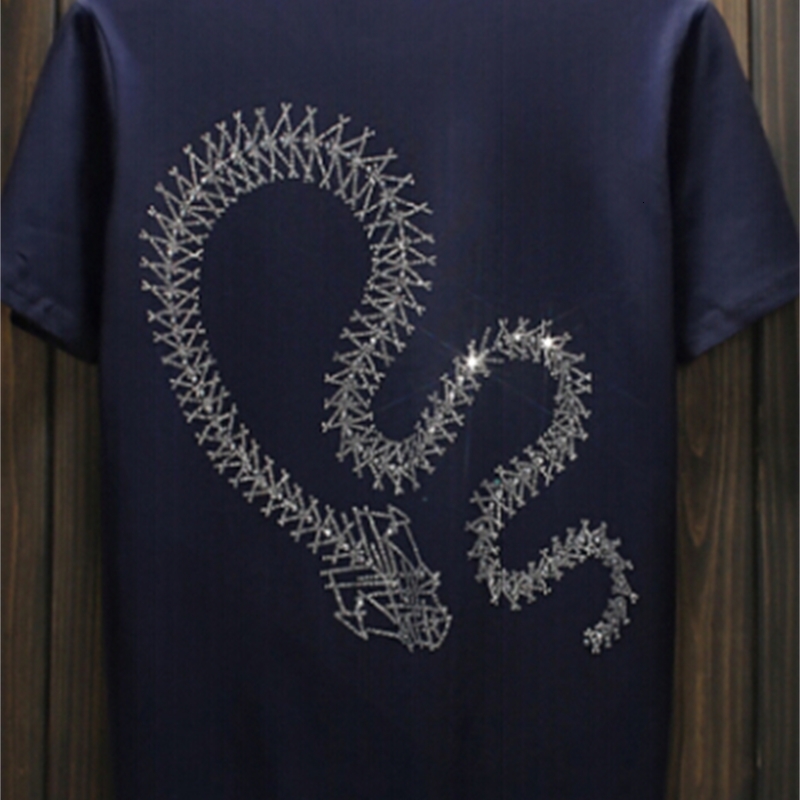 

2021 New Tshirt Summer Top Quality Short Sleeve O-neck Tops&tee Classic Style Vcdo, As shown